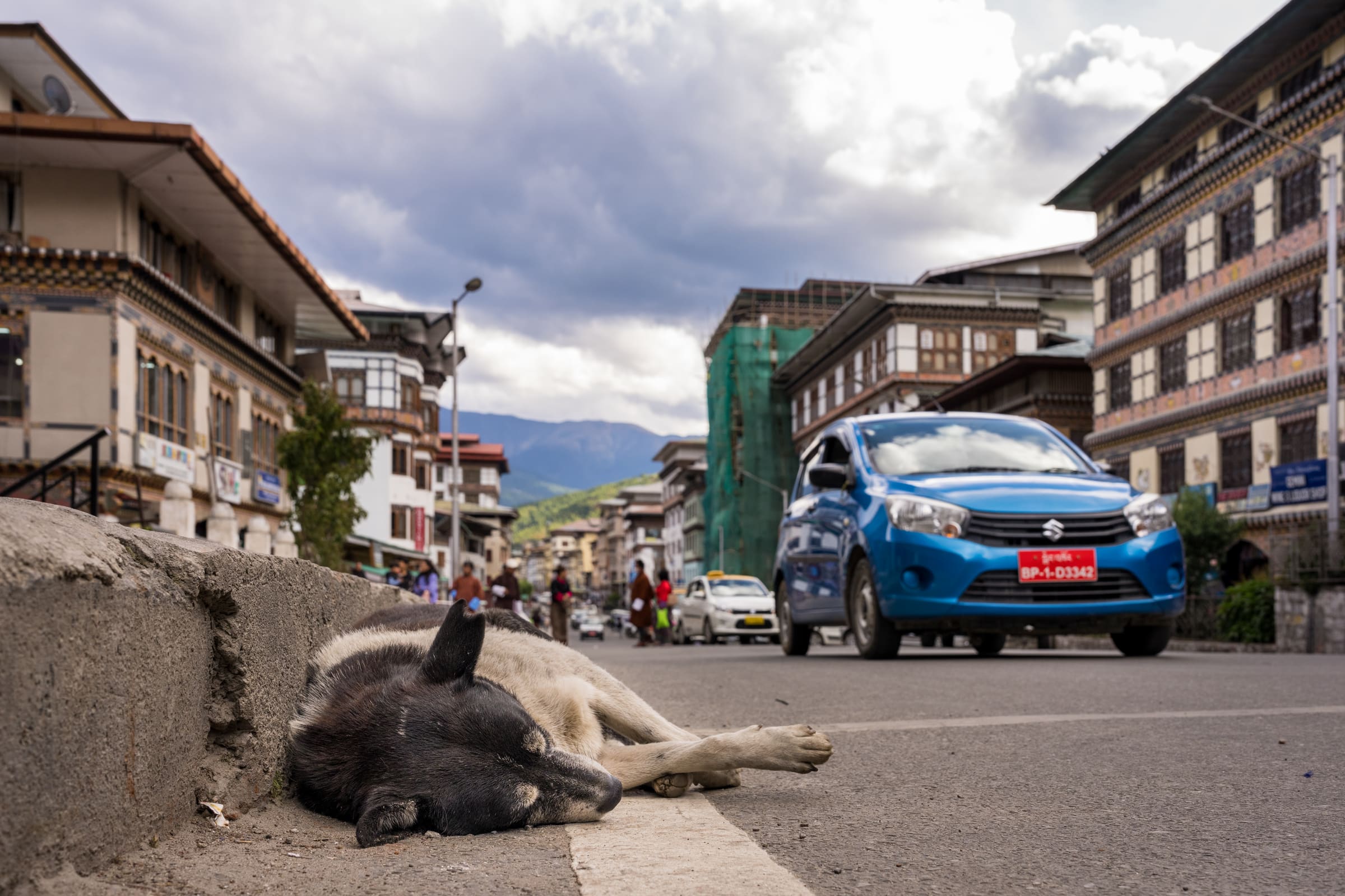Scenic Bhutan landscape